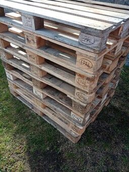 Dřevěné europalety 120 x 80cm použité.