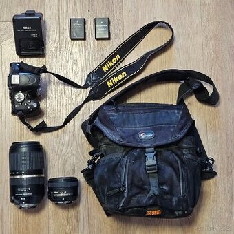 Nikon D5100 + Nikkor 50 mm f/1.8 G + Tamron 70–300 mm VC USD