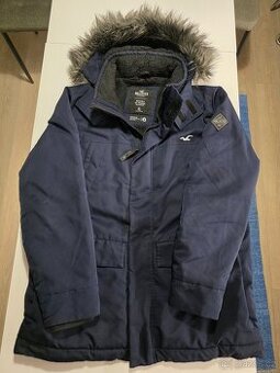 Hollister Parka kabát XL s kožichem teplý krásný elegantní