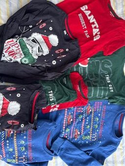 Balík vánočního oblečení pro kluky dvojčata 146-152