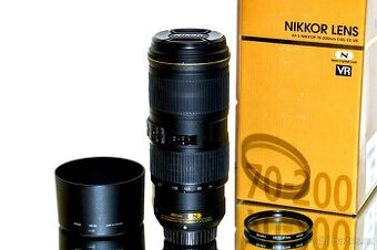 Nikon AF-S 70-200mm F/4 ED VR + UV filtr TOP STAV