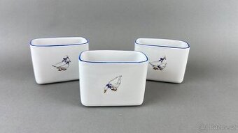 3x doza s motivem hus, Modrá linka, Moritz Zdekauer