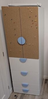 SMÅSTAD / PLATSA Šatní skříň, bílá