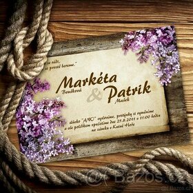 Svatební oznámení - 20ks