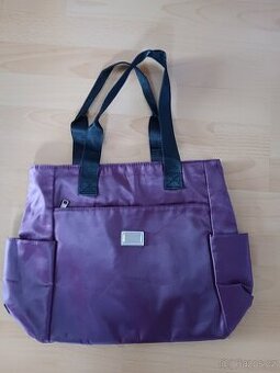 nová dámská látková kabelka- fialová