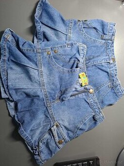 2 riflové sukně, vel. 122-128, zn. Pidilidi, dvojčata