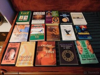 Soubor knih - esoterika, zdraví, romány, detektivky