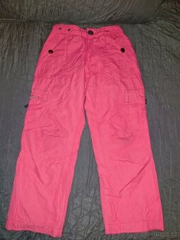 Růžové zateplené kalhoty zn. Success vel. 104