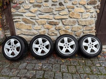 Mercedes 16 disky + zimní pneu Falken 6mm, kola