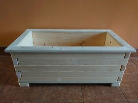 Masivní dřevěné květináče 28x34x71cm