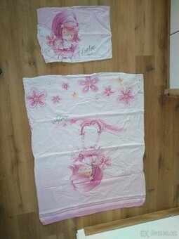 Dívčí dětské povlečení do postýlky Růžové 95 x 120 cm