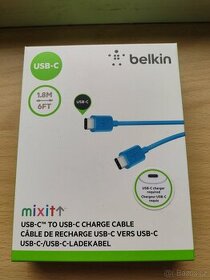 Belkin kabel MIXIT USB 2.0 C > USB C, 1,8m, modrý - 1
