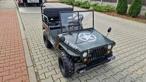 Mini Jeep Willys 150ccm děti a dospělé, 3 rychlosti vpřed - 1