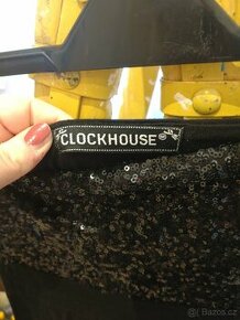 Černé mini šaty Clockhouse