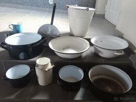 smaltované nádobí