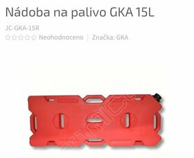 plastový kanystr na palivo GKA