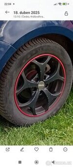 Prodám ALU kola 5x112,  zimní pneu 205 55 16
