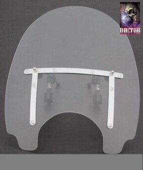 Plexi na chopper univerzální velké 56x47 cm,nové. - 1