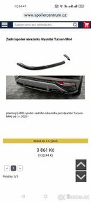 Hyundai Tucson 2021- spojler pod nárazník