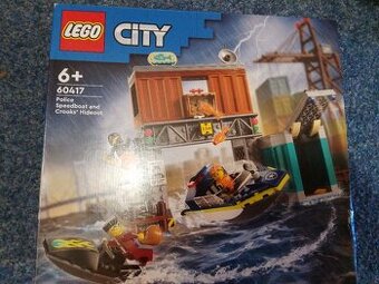 Lego city 60417 Policejní člun s kontejnerem