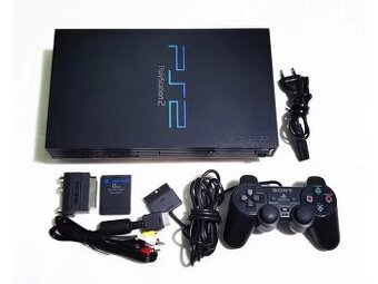 Prodám PlayStation 2 FAT kompletní s čipem - 10 her
