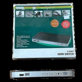Digitus switch pro 5x HDMI monitoryVýborný stav Doprava: 1