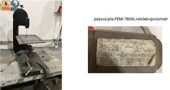 pásová pila FEMI 780XL+stolek+goniometr