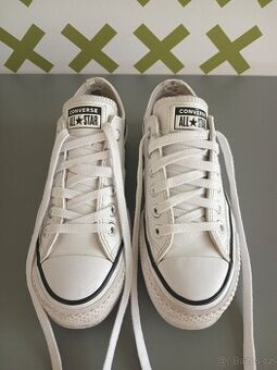 Dívčí bílé tenisky CONVERSE All Stars na platformě, vel. 35 - 1