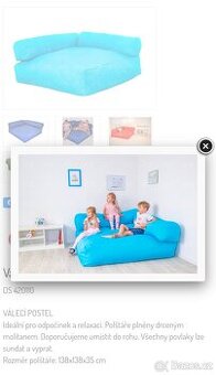 Prodám nový modrý gauč značky Dynamický svět