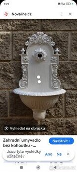 Zahradní umyvadlo NOVÉ s mosazným kohoutkem