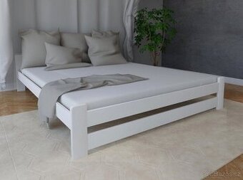 Nová postel BOROVICE bíla 120x200 + ROŠT