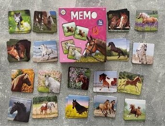 Kartonové pexeso Koně