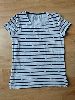 H&M tričko se srdíčky - 1