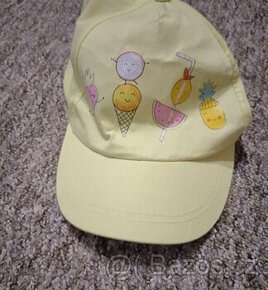 Dívčí dětská plátěná čepice kšiltovka vel. 52 - 1