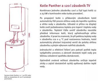 Kotlová sestava Protherm (plynový kotel + ohřívač)