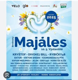Majales Brno 10.5.2025 Klasické vstupenky