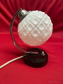 lampa lampička retro lampa chrom lampička na noční stolek