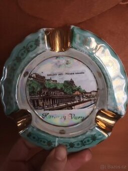 Starožitný talířek/popelník Karlovy Vary - 1