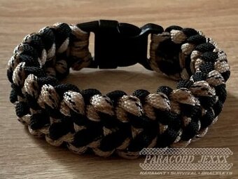 PARACORD náramek (19 cm) Desert Camo - black