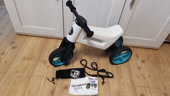Odrážedlo Funny Wheels 2v1 bílá a tyrkysová