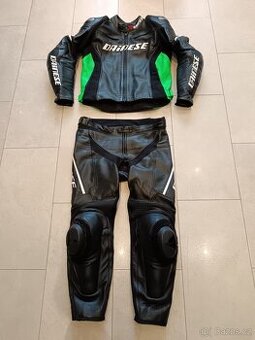 Dainese Racing-Pánská kožená moto kombinéza, dvoudílná