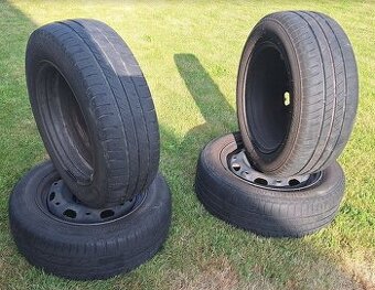 4ks letní pneu 185/60R14 FABIA1 s plechovými disky