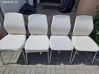 Set 4ks jídelní židle včetně potahu