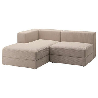 Ikea JÄTTEBO-dvoumístna pohovka, bila barva