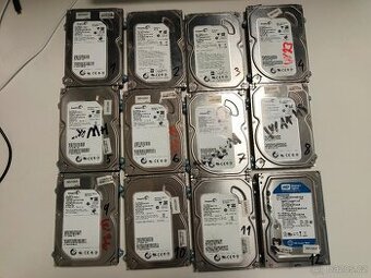 HDD, různé kapacity do 640GB