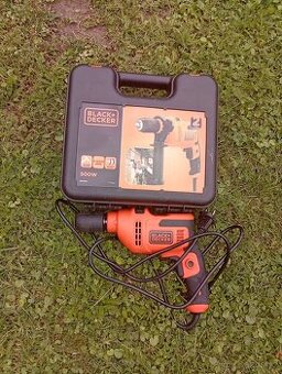 Příklepová vrtačka Black & Decker 500W úplně nová