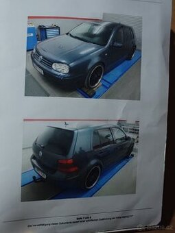VW Golf 4 1.9 Tdi 74kW 5dv - NEKOMPLETNÍ POJÍZDNÉ