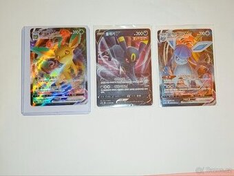 Pokemon Leafeon Vmax, Glaceon Vmax a Umbreon V