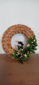 Vánoční věnec na dveře
