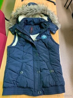 TOM TAILOR podzimní vesta s kapucí